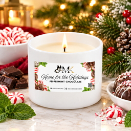 Peppermint Chocolate Scented Candle