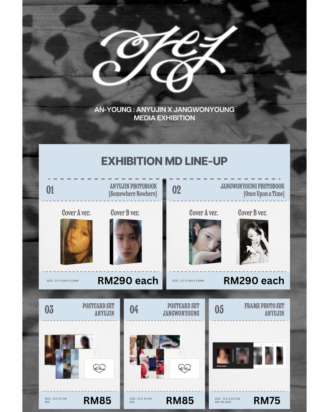 ANYUJIN x JANGWONYOUNG Media Exhibition Official Merch