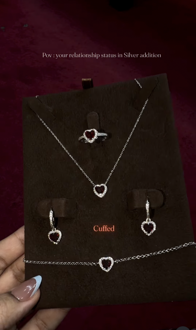 CUFFED - Italian silver 925 set