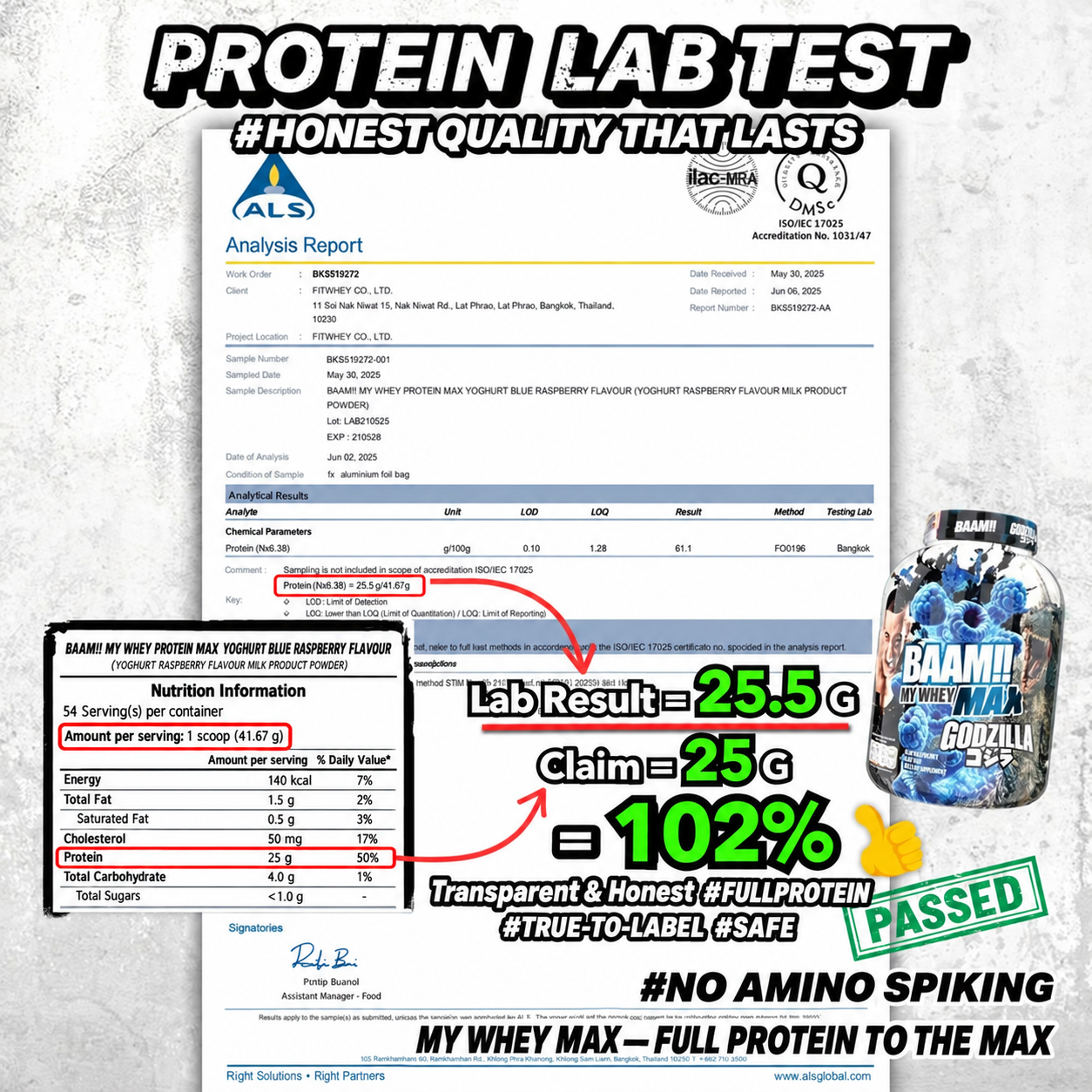 BAAM!!™ My Whey MAX Whey Protein (5lbs / 2.3kg) | 25g High-Quality Whey Protein • Lab-Tested • Low Sugar • Muscle Recovery • Limited Edition Delicious Flavors_18