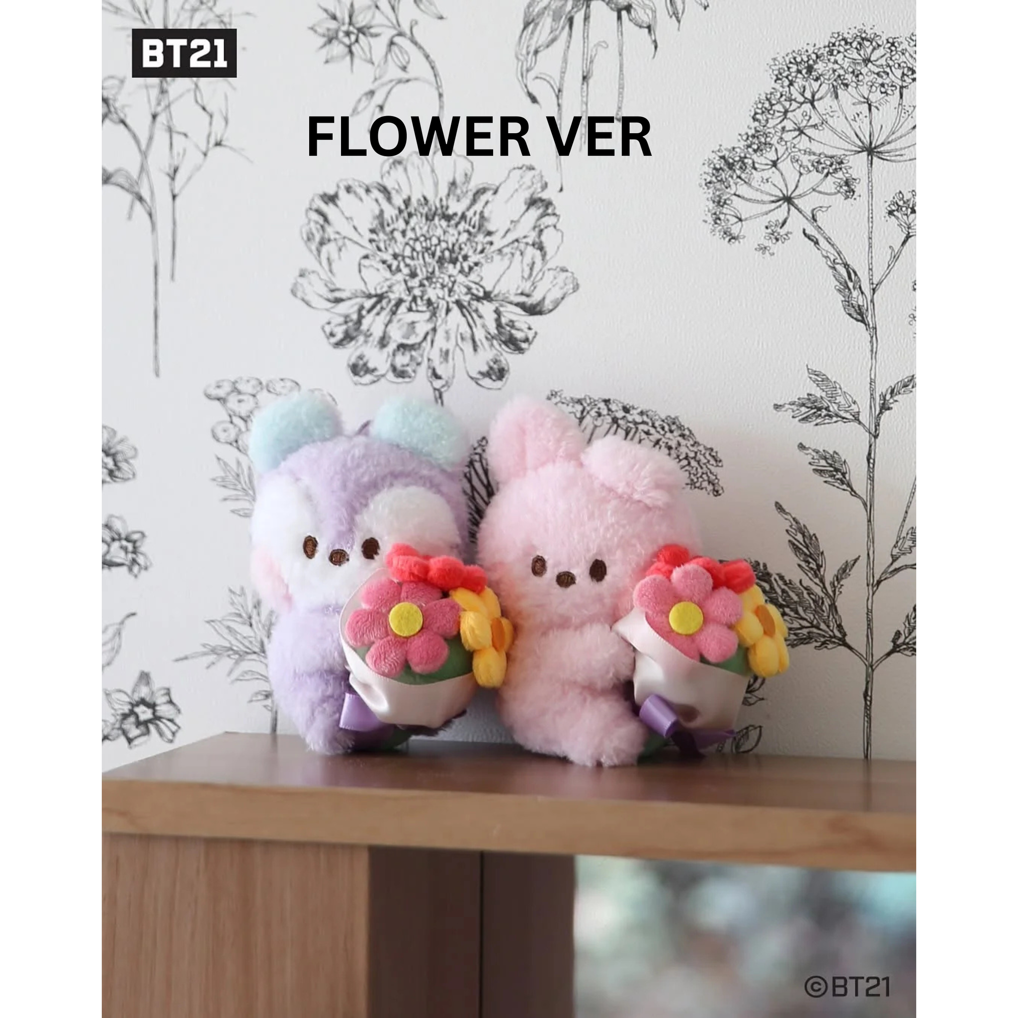 BT21 ANGEL / FLOWER PLUSH COOKY VER_2