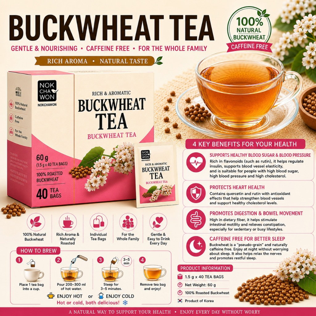 Korean Corn Silk / Buckwheat Tea - 1.5g x 40s/50s_2