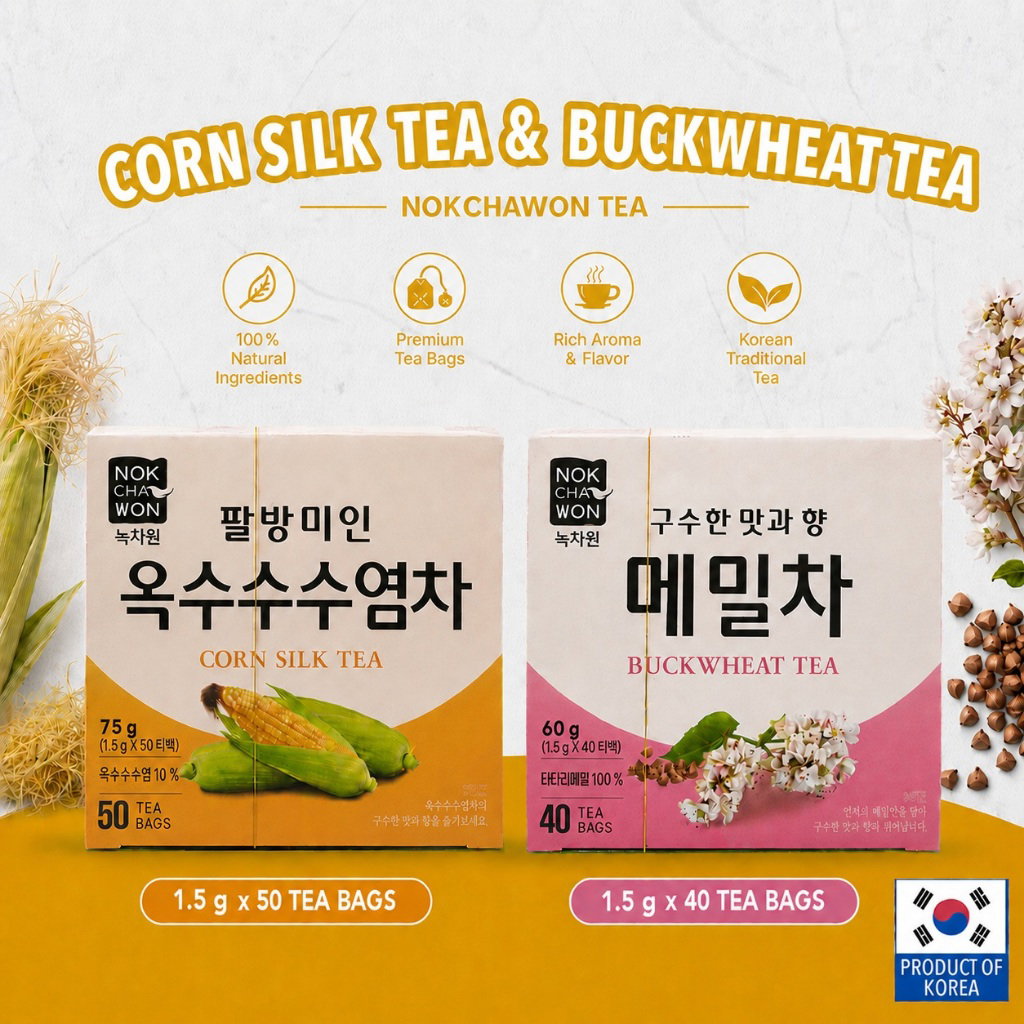 Korean Corn Silk / Buckwheat Tea - 1.5g x 40s/50s