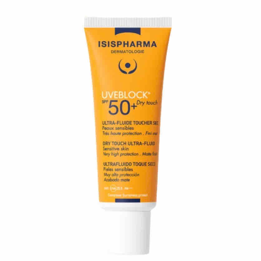 ايزيس فارما واقي شمس SPF 50+ ملمس جاف غير ملون (شفاف) 40 مل