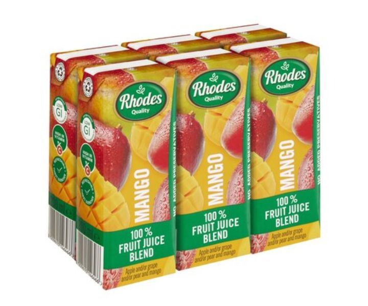 Rhodes 100% fruit juice blend mango 6