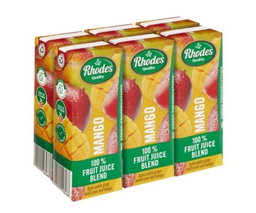 Rhodes 100% fruit juice blend mango 6