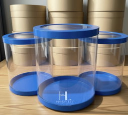 Transparent Round Box L 32x35cm