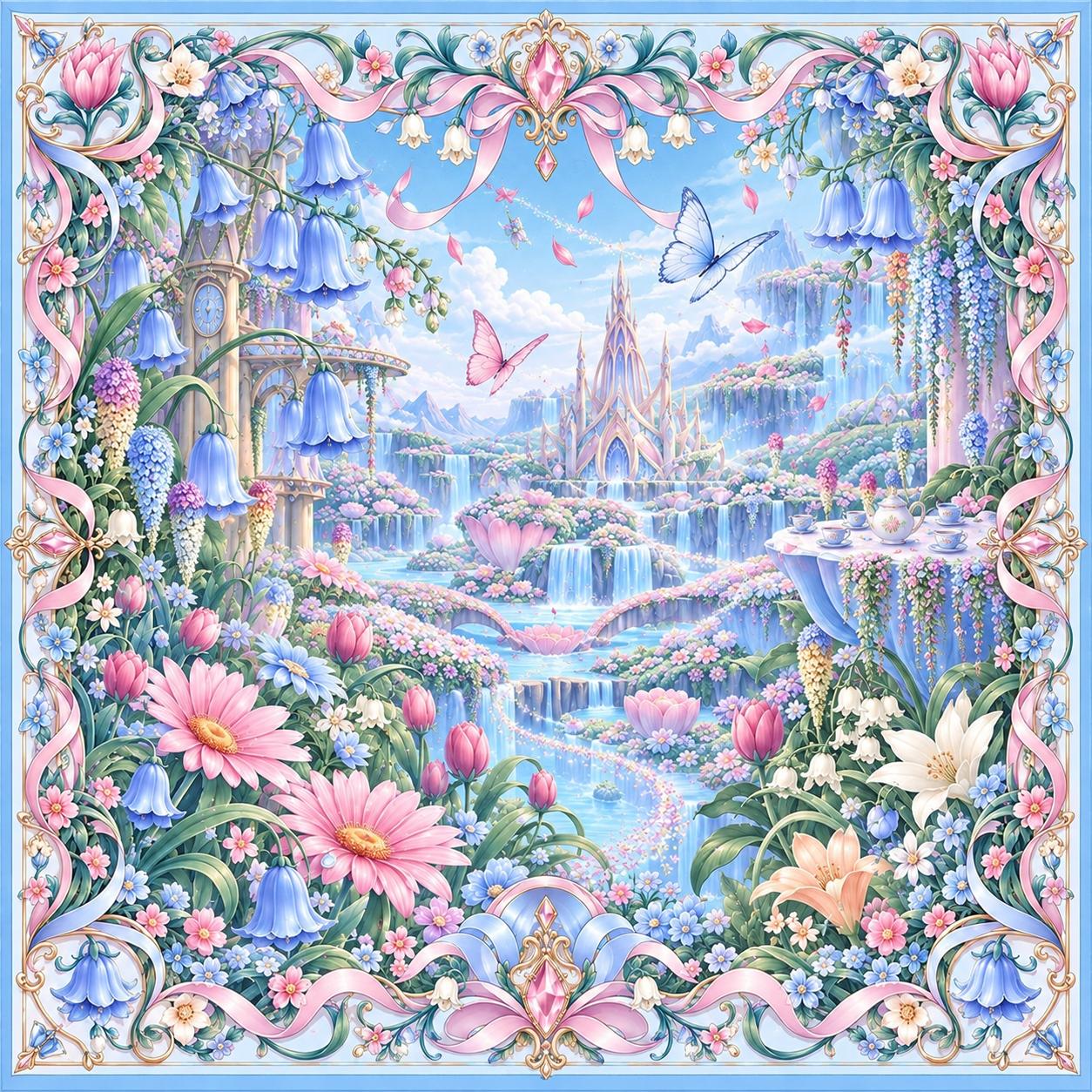 Azura Lavendar House - Satin Silk_1