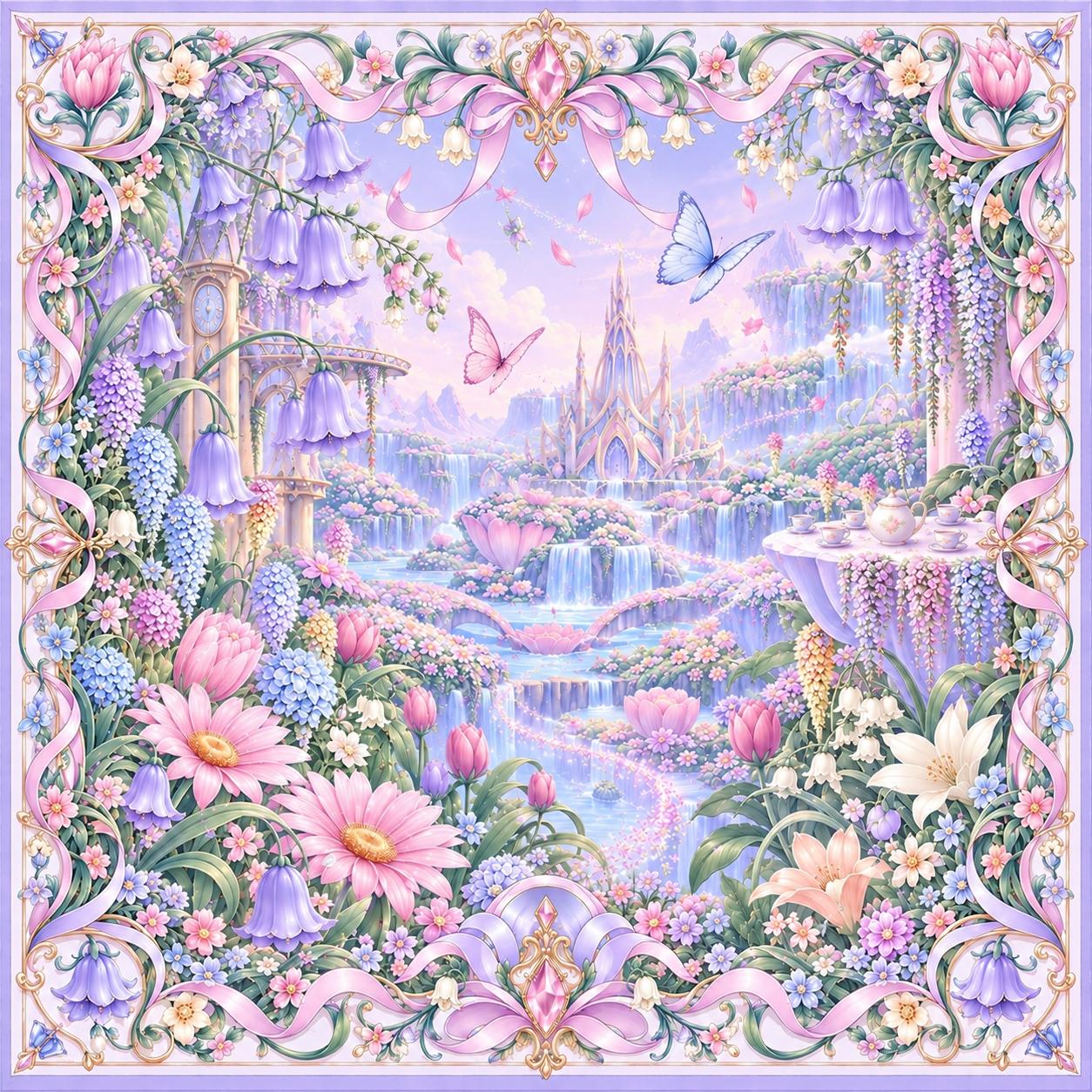 Azura Lavendar House - Satin Silk_2