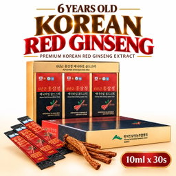 Korean 6 Years Red Ginseng Extract Stick -10ml x 30 sticks