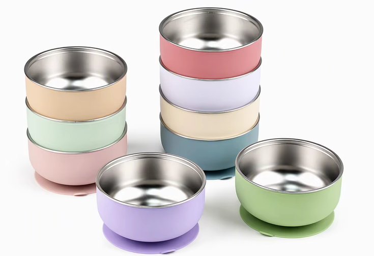 SS 304 Bowl with Suction 400ml