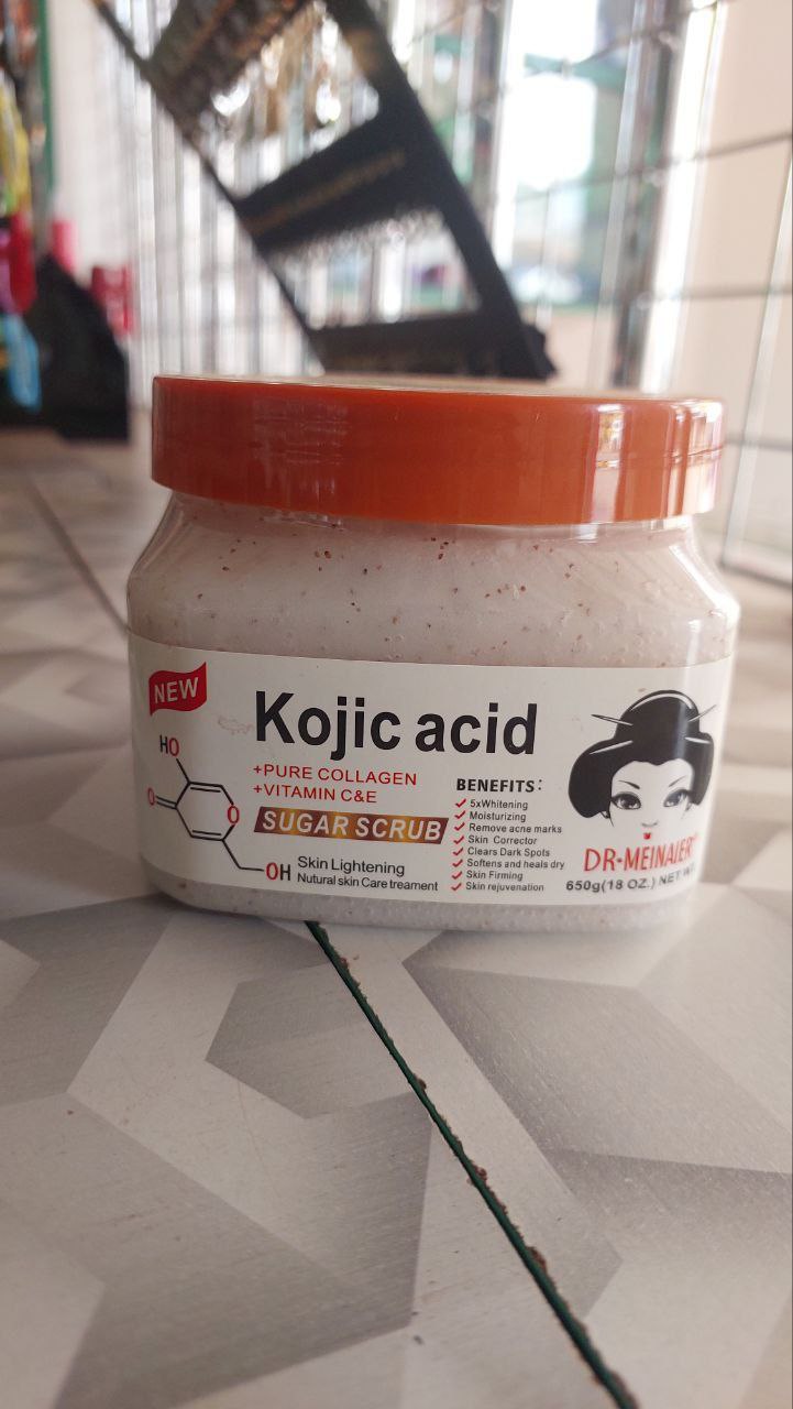 Dr. Meinaier Kojic Acid Sugar Scrub with Pure Collagen, Vitamin C & E 650g_0