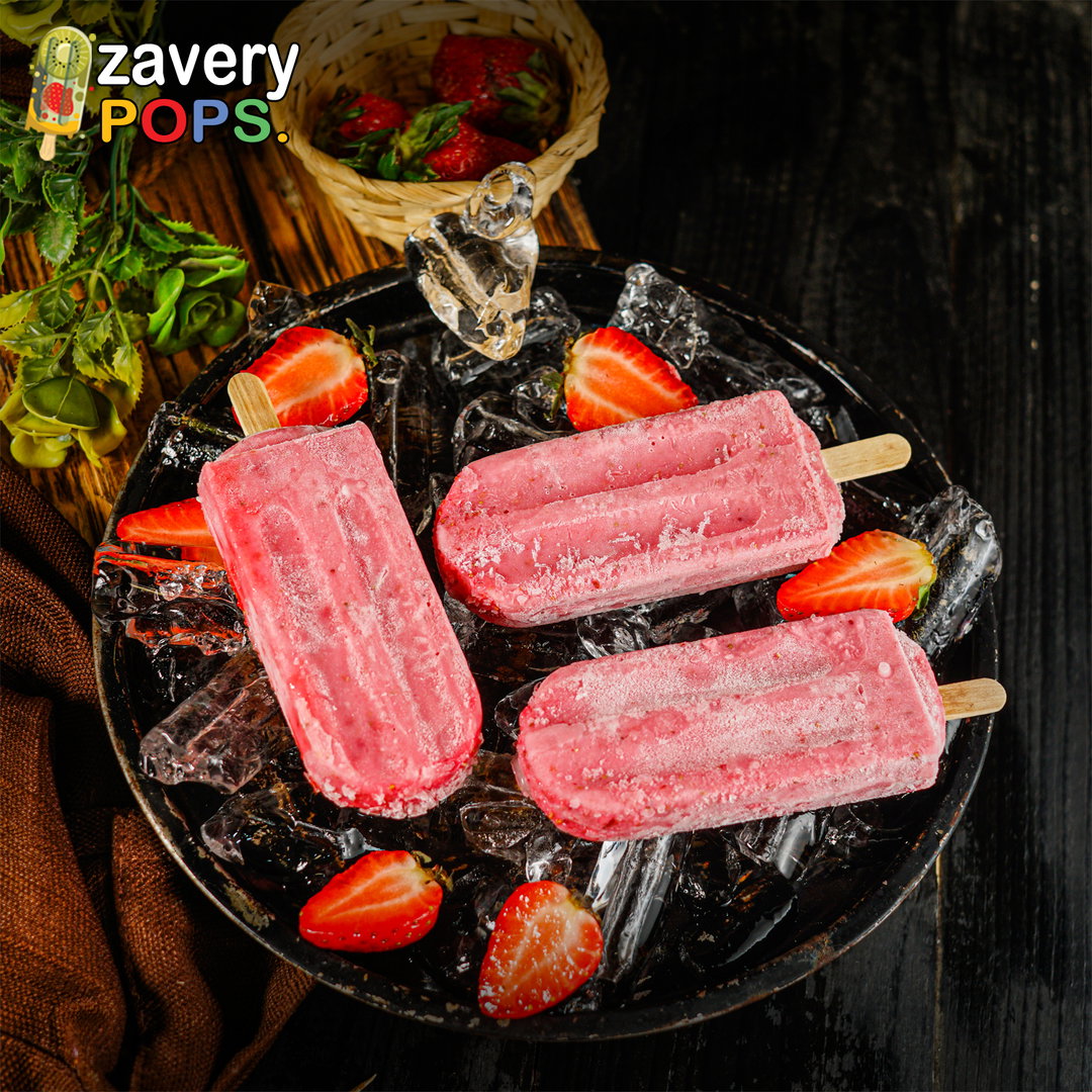 Strawberry & Milk Popsicle