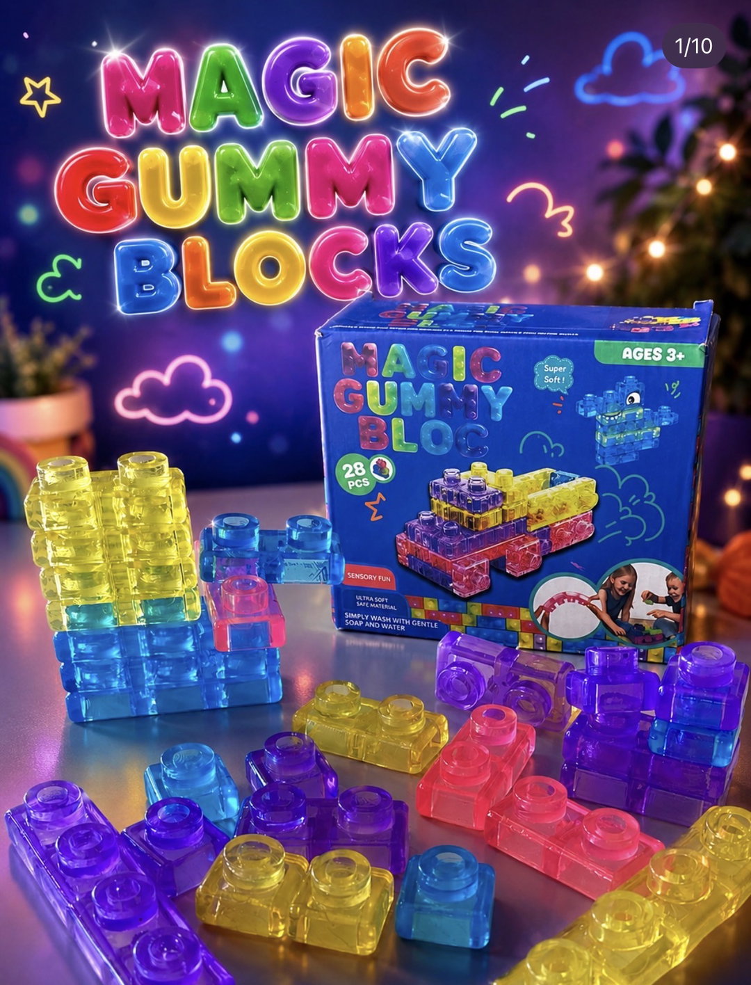 Magic Gummy Blocks Toy