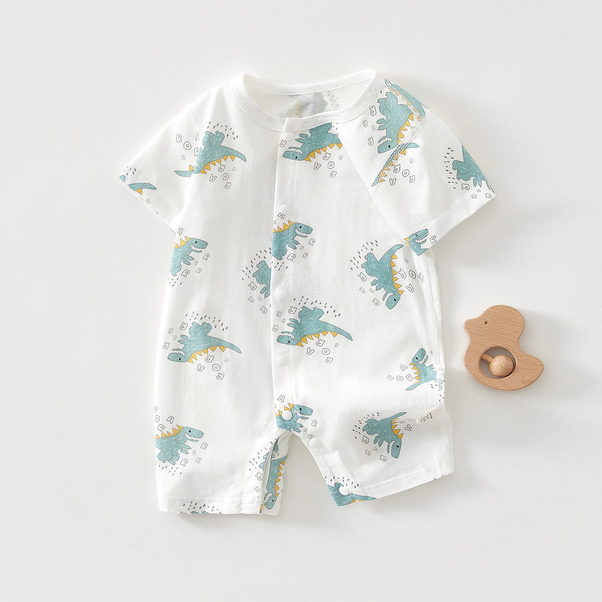 Stylish Short Sleeve Romper (6-18M) _0