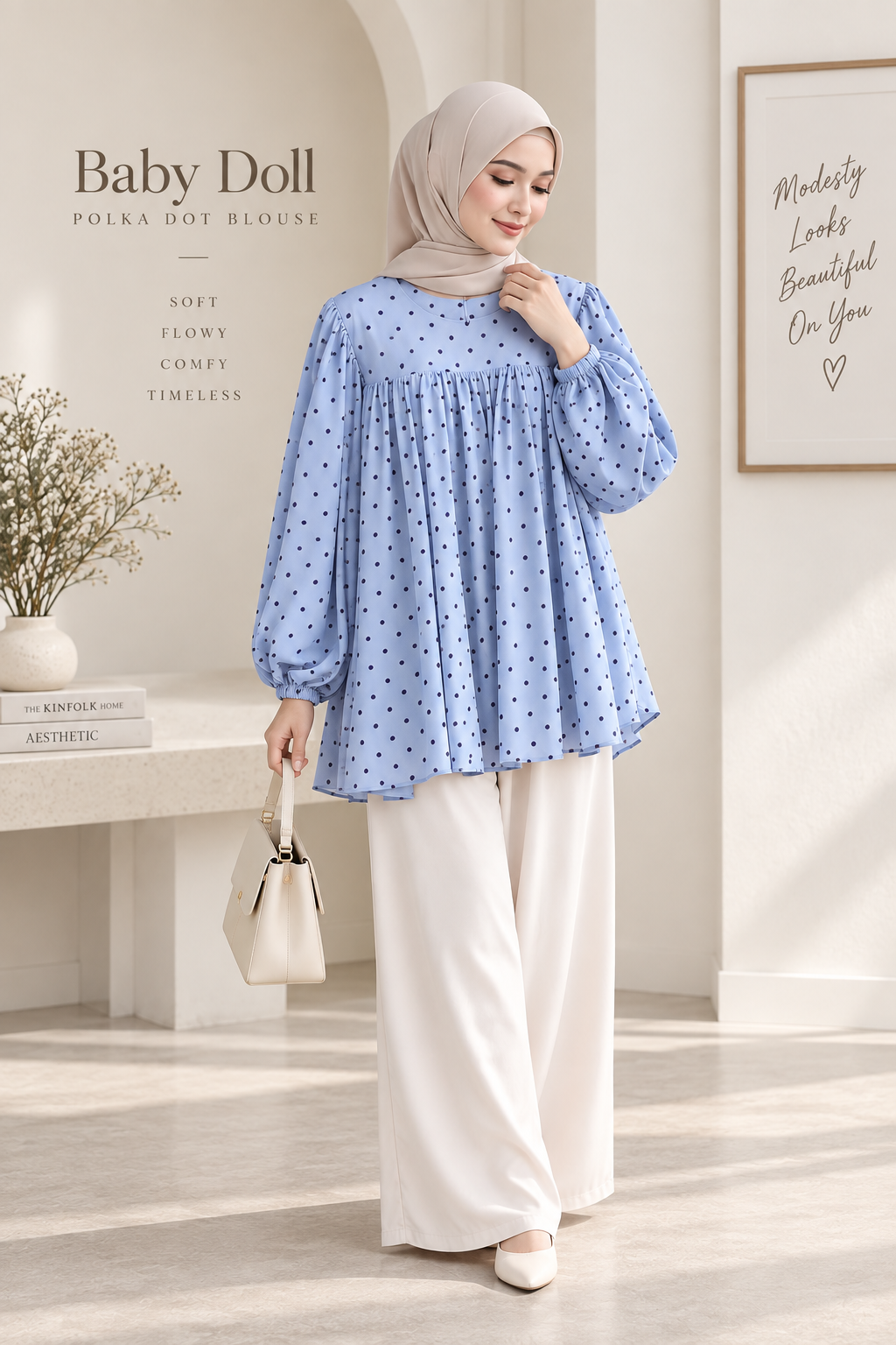 Babydoll Minidots Top_3