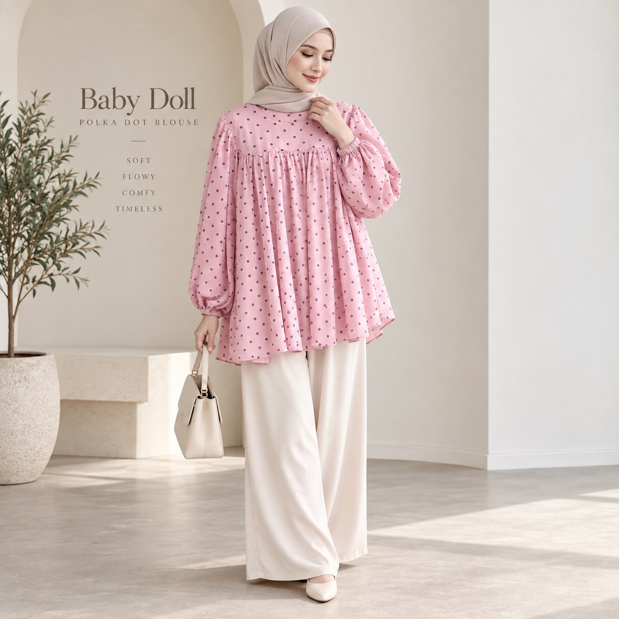 Babydoll Minidots Top_2
