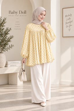 Babydoll Minidots Top