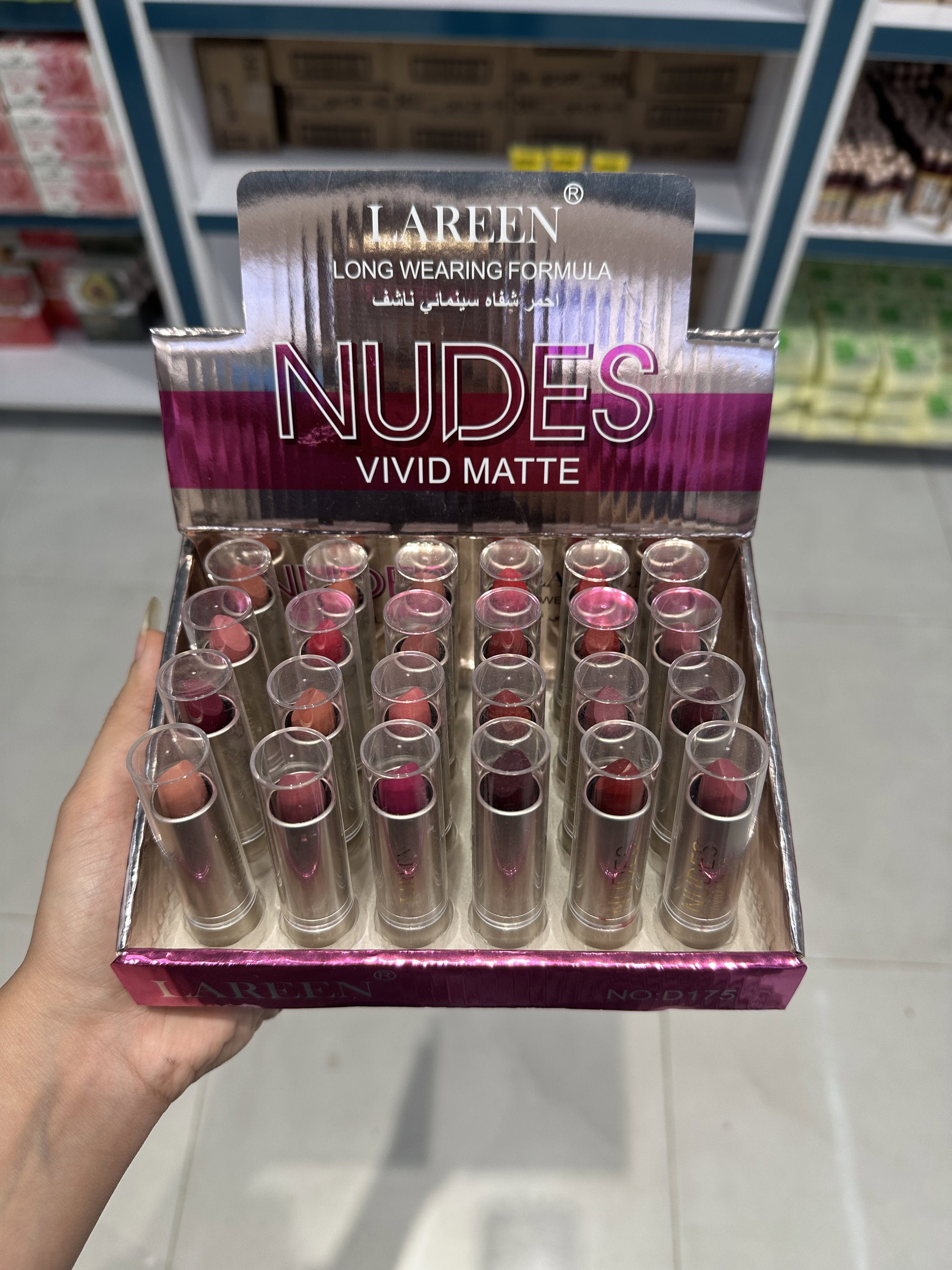 لارين سيت حمر NUDES - VIVID MATTE  سينمائي مطفي ناشف بقوام ثابت ،24 قطعة بدرجات نود متنوعة._0