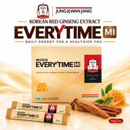 Jung Kwan Jang Korean Red Ginseng Extract With Honey 10ml x 30 stick