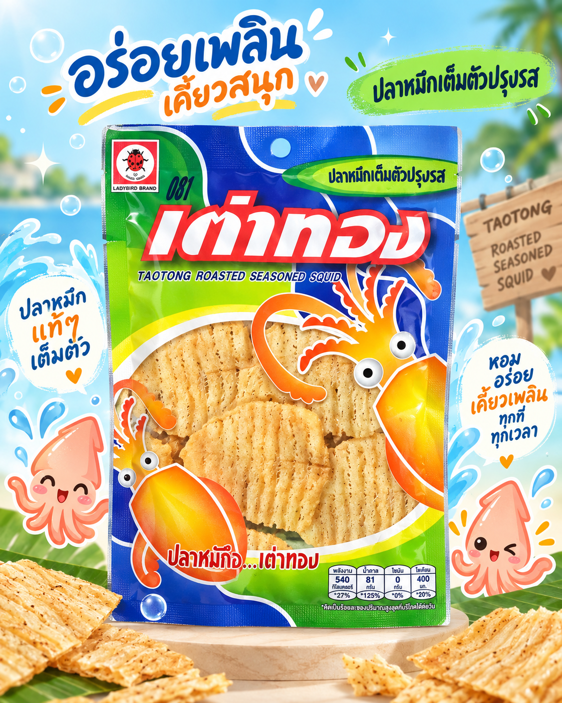 เต่าทอง ปลาหมึกเต็มตัวปรุงรส_0