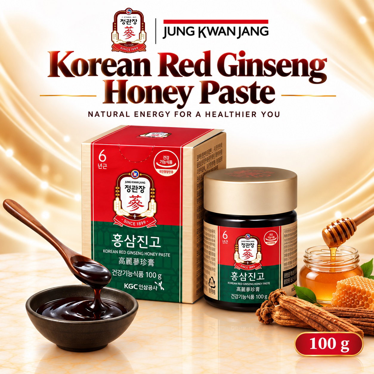 Jung Kwan Jang Red Ginseng Honey Paste - 100ml_0