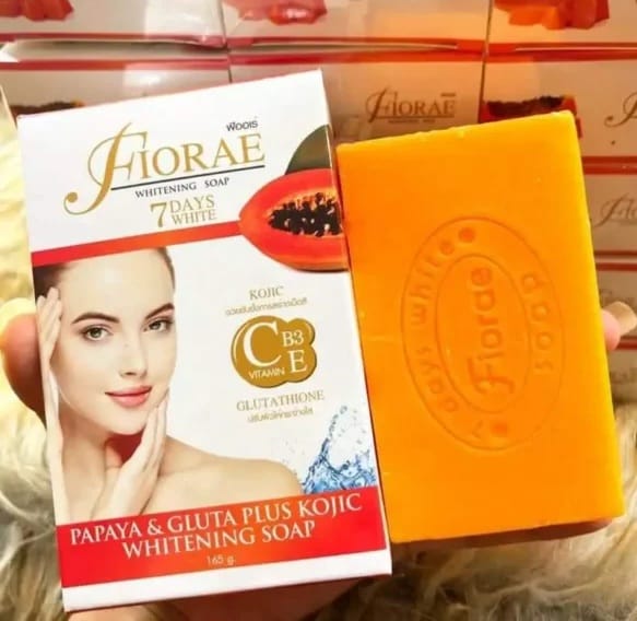 Woddis Fiorae Papaya & Gluta Plus Kojic Whitening Soap (165g)_0