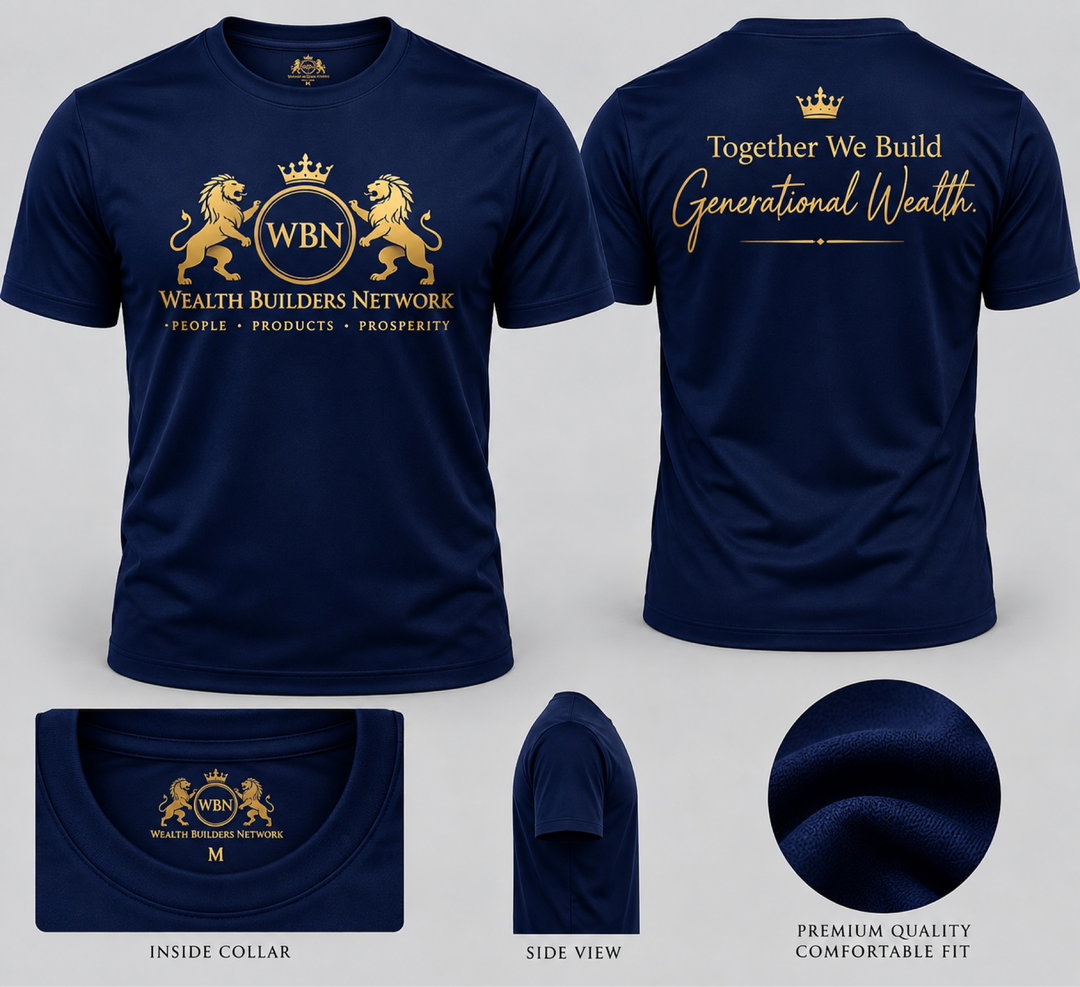 WBN Navy Blue Cotton T.Shirt