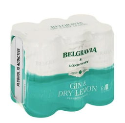 Belgravia London dry gin (6 x 440ml)