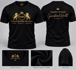 WBN Black Cotton T.Shirt