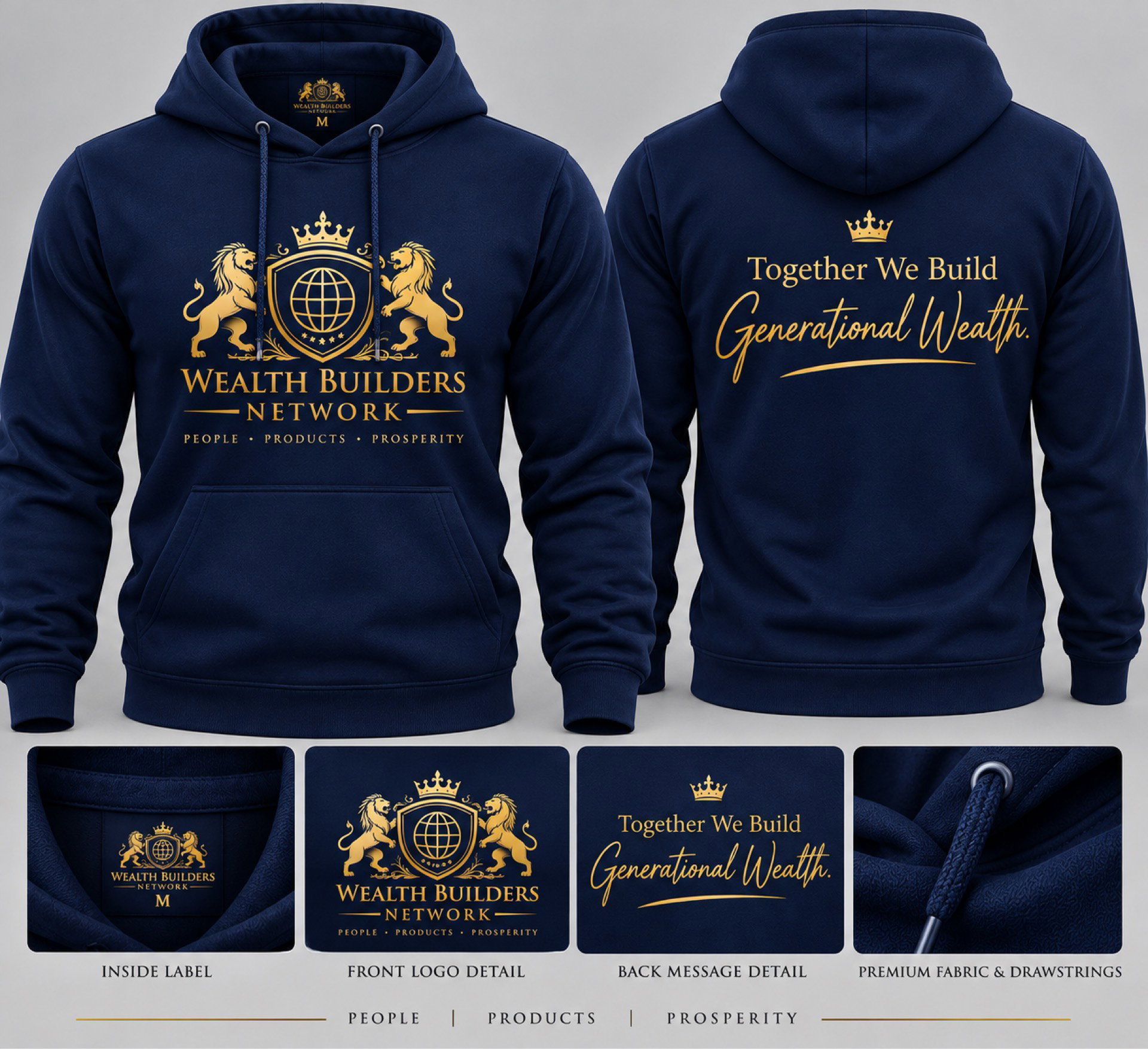 WBN Navy Blue Hoodie_0