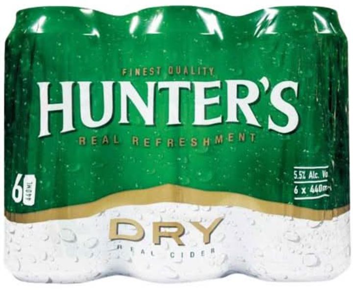 Hunters dry can 6x440ml
