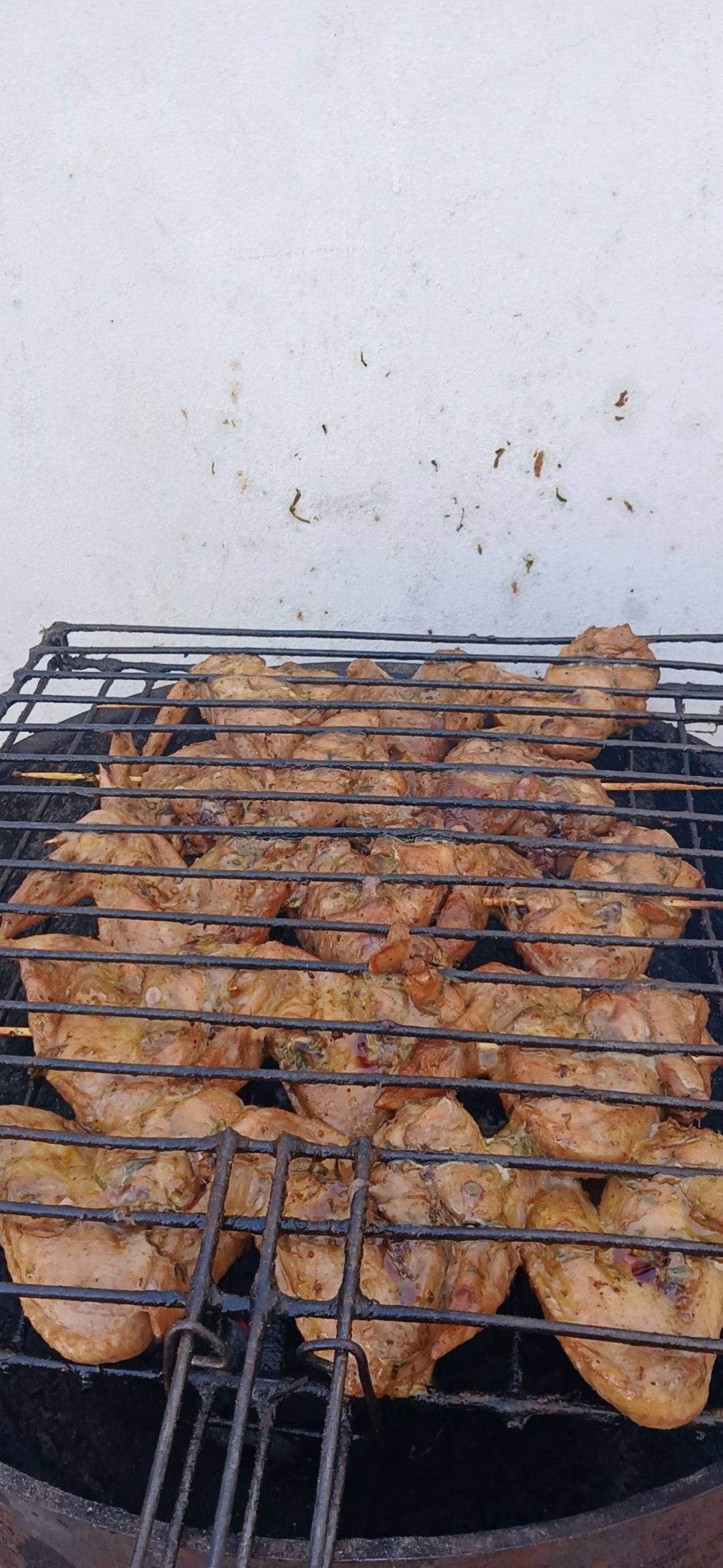 Brochette d'ailes de poulet