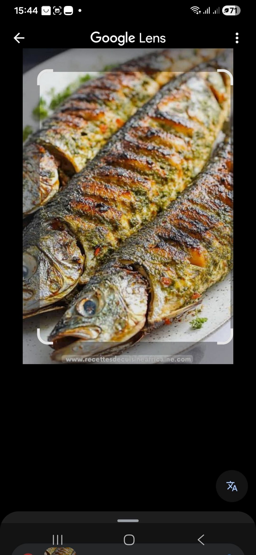 Poisson braisé + accp