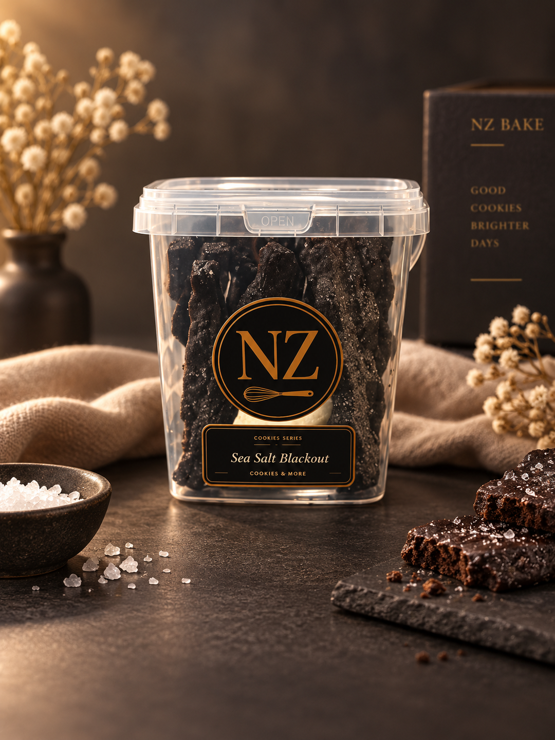 NZ Sea Salt Blackout + Cookies & Cream Dip