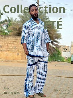 Ensemble d'Été Artisanal en Coton Tie-Dye