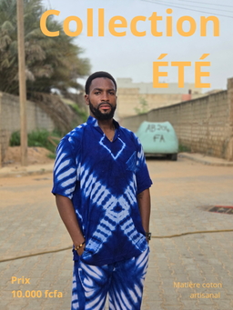 Ensemble d'Été Artisanal en Coton Tie-Dye