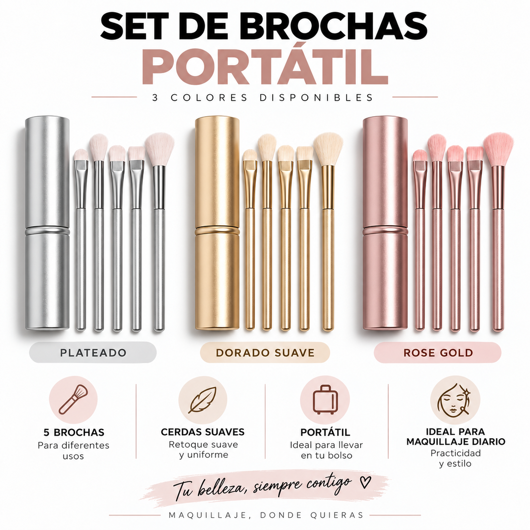 Set de brochas para sombras 💄