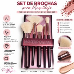 Set de 5 brochas básicas 💄