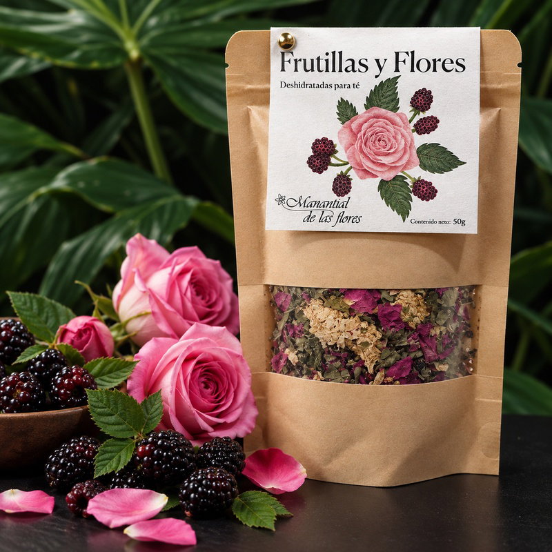 Infusión de Frutillas y Flores