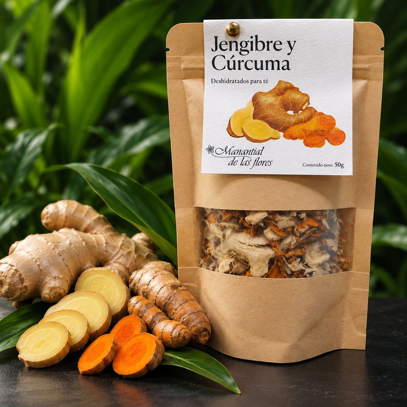 Jengibre y Cúrcuma deshidratados para infusión_0