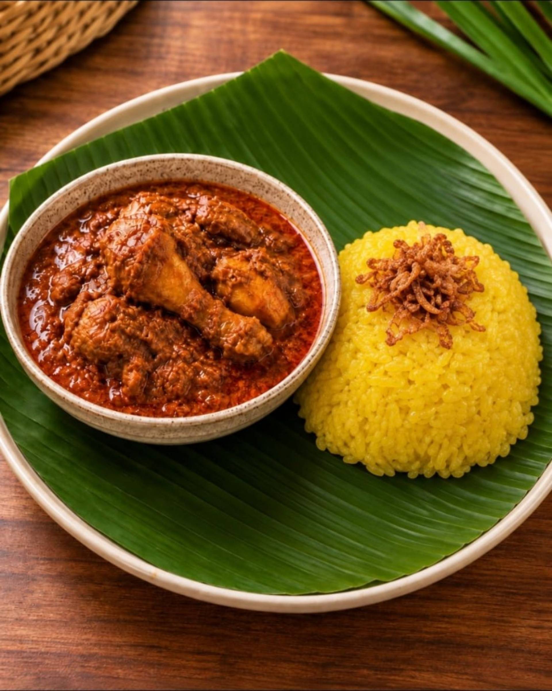 Rendang Ayam With Pulut Kuning_0