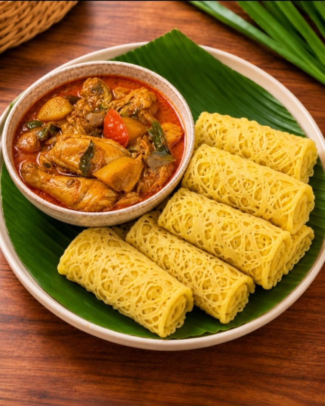 Chicken Curry with Roti Kirai
