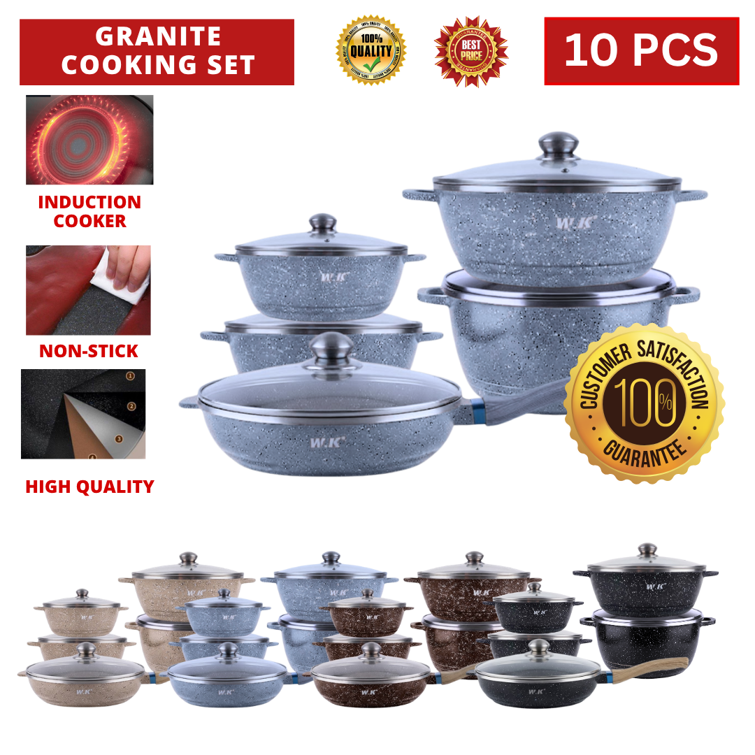 10 PCS WK GRANITE COOKING SET