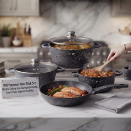 10 PCS WK GRANITE COOKING SET