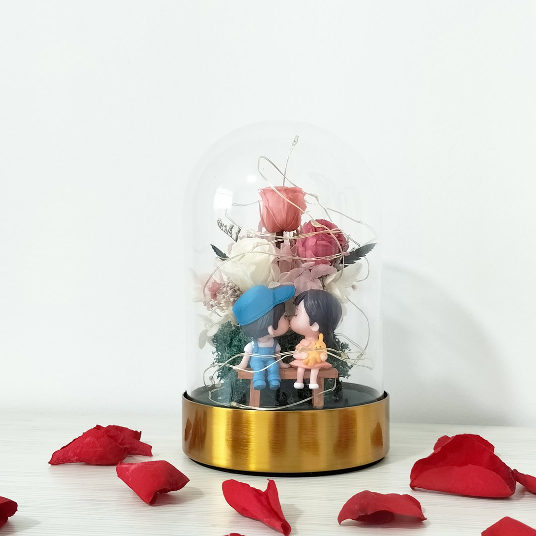 Couple Wedding Princess LED Dome