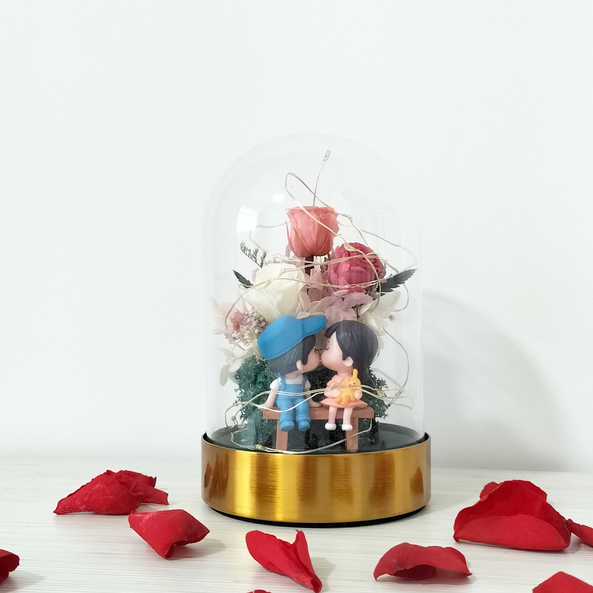 Couple Wedding Princess LED Dome_0
