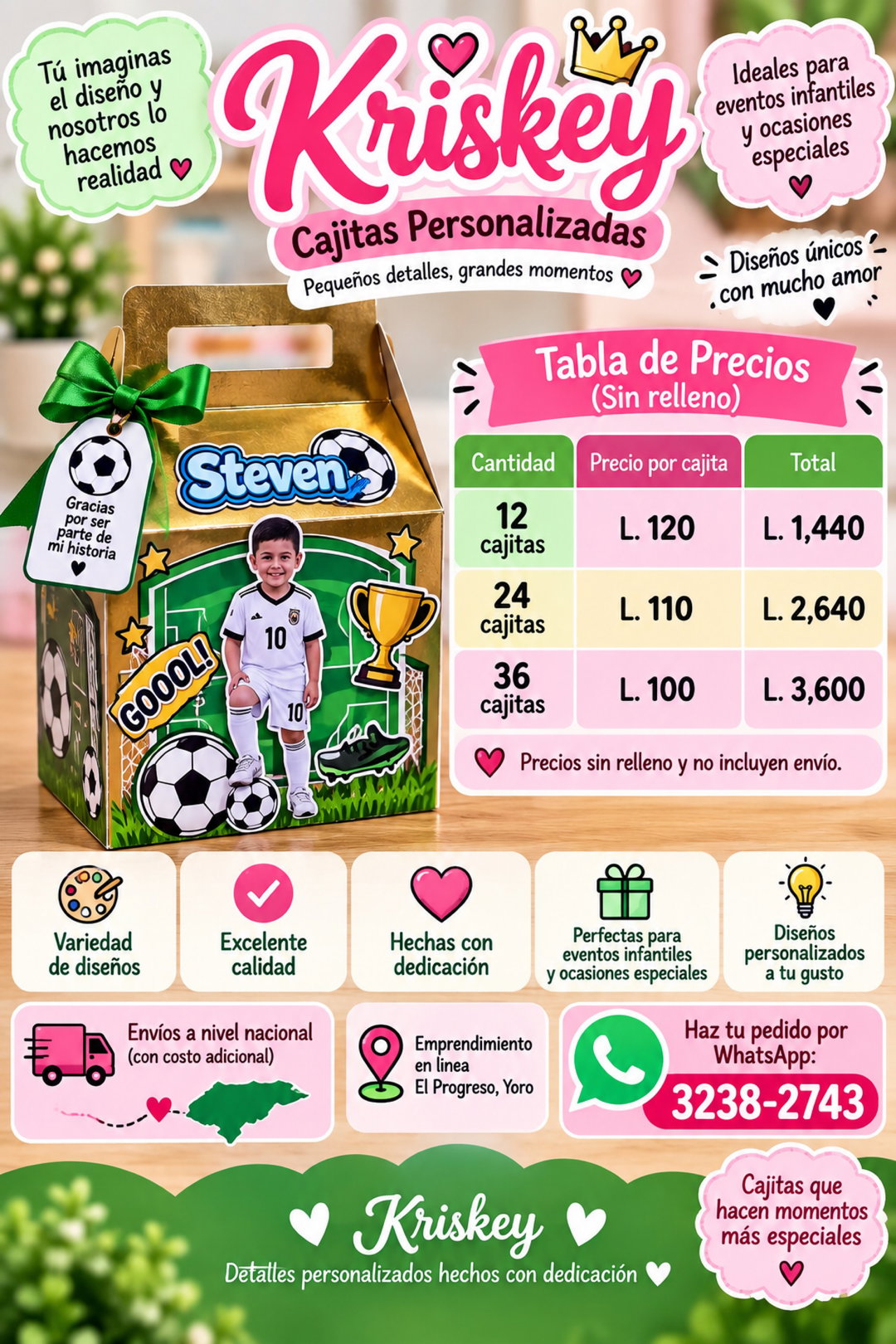 🎁 Kriskey – Cajitas Personalizadas