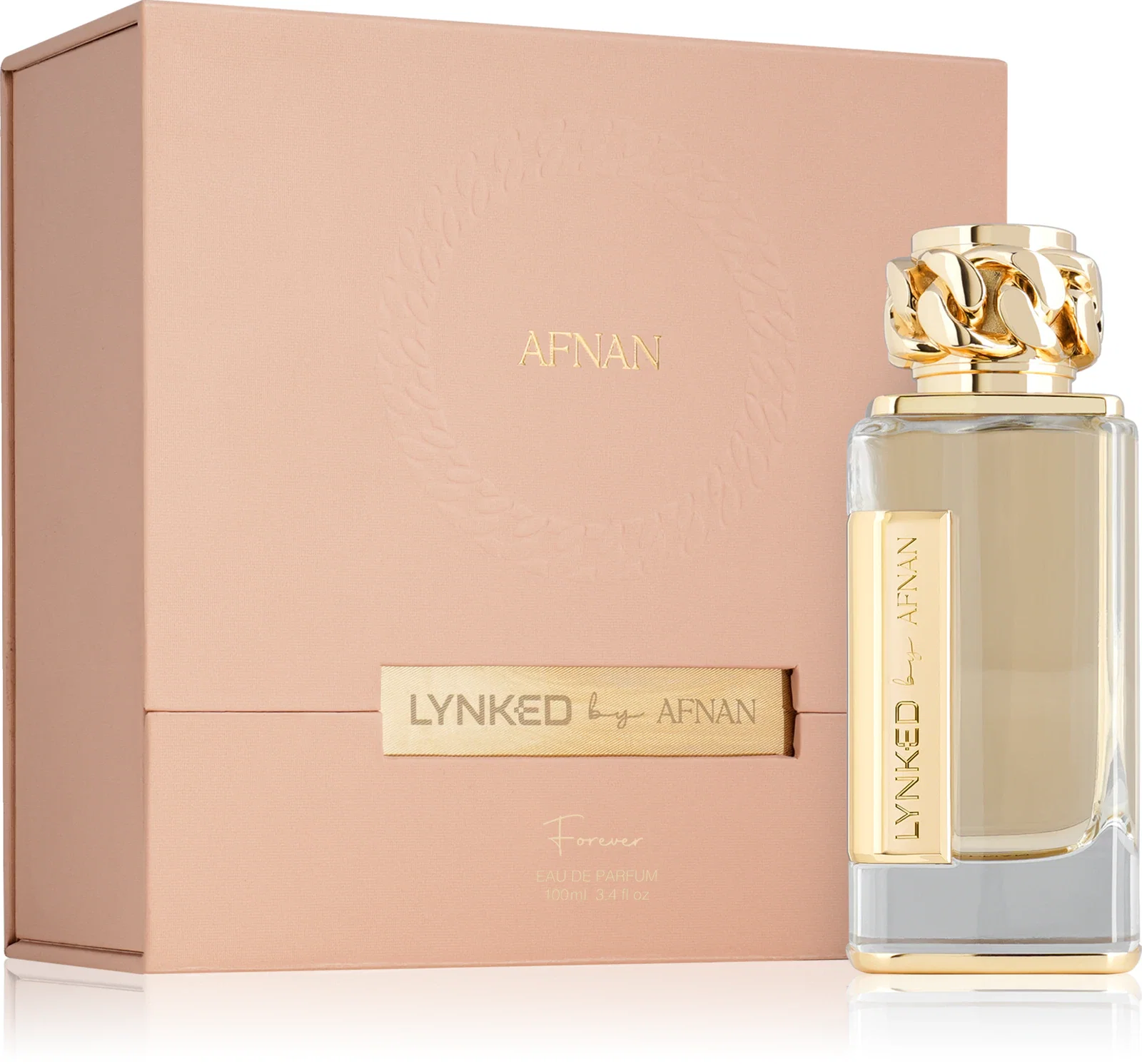 AFNAN LYNKED FOREVER EDP 100ML (W) (DUPE VALENTINO BORN IN ROMA THE GOLD DONNA)_4