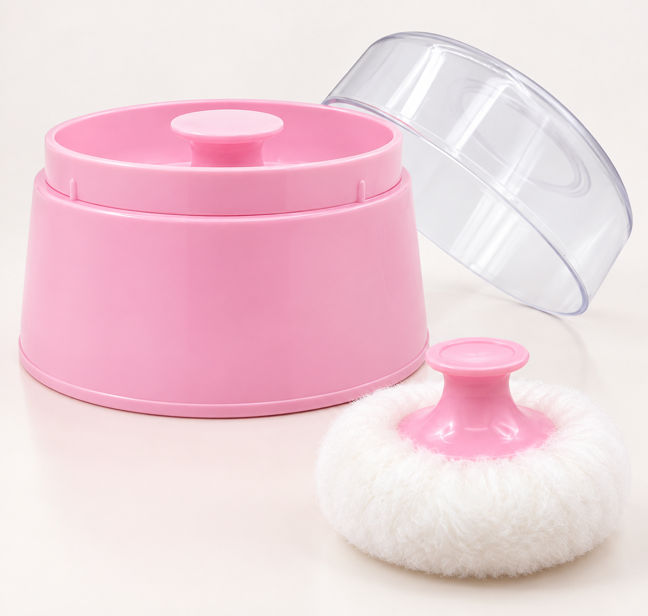 Baby Powder Puff with Container – Mess-Free Talcum Applicator for Newborns_1